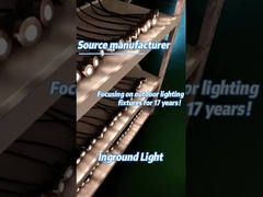 الضغط المنخفض المقاوم للماء IP65 زاوية قابلة للتعديل الأرض مدفونة مصباح سطح LED الخارجي Upl الفيضانات داخل الأرض