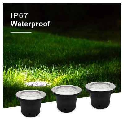 ضوء ليد مدفون تحت الأرض 12 فولت تيار مستمر 24 فولت فولاذ مقاوم للصدأ 304 مع ضمان لمدة عامين