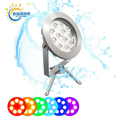 OEM CE ROHS شهادة الفولاذ المقاوم للصدأ316 IP68 مضاد للماء 12x2W LED RGB أضواء البركة
