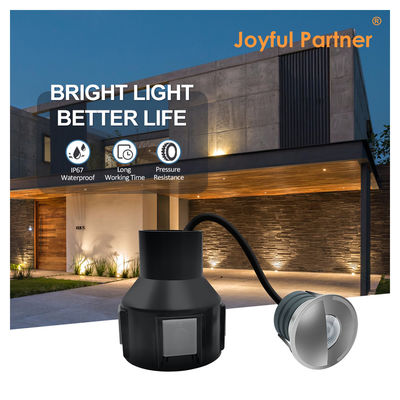 أضواء LED تحت الأرض 1 واط 2 واط DC12/24V IP67 هيكل من الألومنيوم غطاء وجه من الفولاذ المقاوم للصدأ مملوء بالراتنج