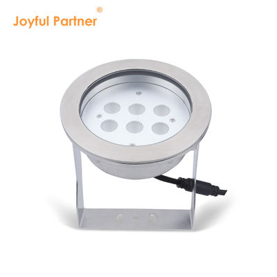 تحت الماء مصباح LED الفولاذ المقاوم للصدأ 316L 24W RGBW 4in1 IP68 مقاوم للماء DC 24v سطوع عالي