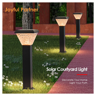 2024 LED Solar Outdoor Pathway Light IP65 الوضوح العالي اللون الأبيض الأرجواندي مع اللوحة الشمسية الشحن الشمسي