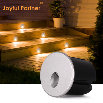 تخصيص أضواء الدرج الغائرة AC220V جسم ألومنيوم مصبوب بالقالب مع غلاف تثبيت بلاستيكي للسلالم