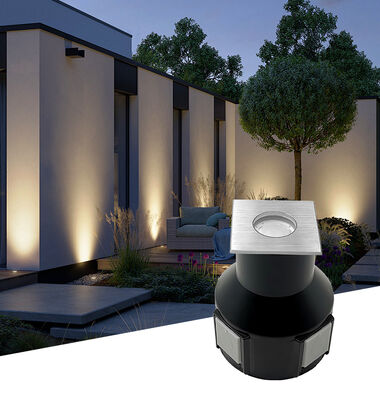 مصابيح LED في الأرض 3W RGB 3In1 DC24V زاوية شعاع 60 درجة المعدات المعدنية المعدنية المعدنية المعدنية