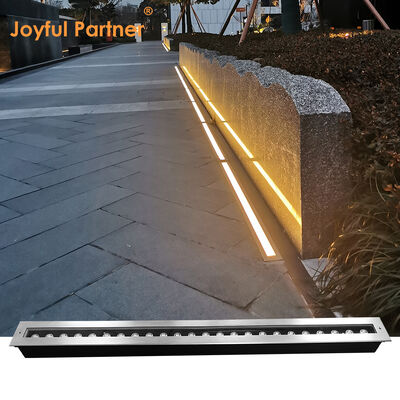 ضوء LED خطي تحت الأرض 12W 24W 48W DC24V 1000MM 1 متر من الفولاذ المقاوم للصدأ