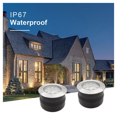 جودة  IP67 LED Underground Light 12W 24W 36W DIA185MM RGB3in1 3000K Warm White For Garden Park Plaza مصنع