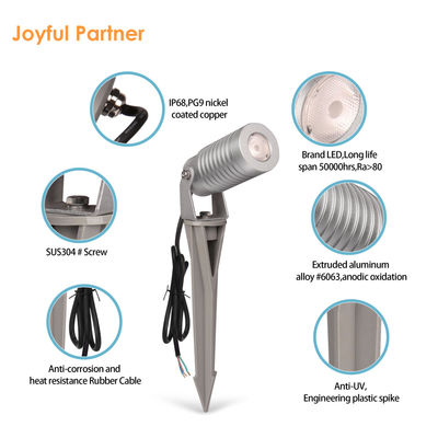 DC 24V 10W Led Spot Spike Yard Light RGBW 4in1 الإضاءة الخارجية المقاومة للماء المحمولة