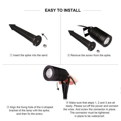 مضادات المياه LED أضواء المناظر الطبيعية في الهواء الطلق IP66 14W COB أضواء الحديقة