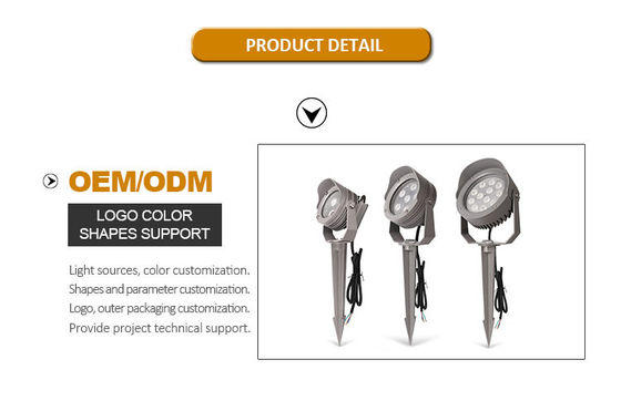 IP65 12V DC الضوء المظلم الزخرفي LED الضوء المضيء الألومنيوم مصباح المناظر الطبيعية الخارجية