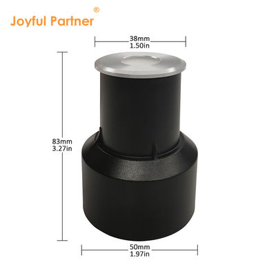 مصباح أرضي IP67 صغير مدفون أضواء 12 فولت 24 فولت أبيض دافئ DIA45MM زجاج بلوري بدون عدسة