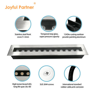 500 ملم طول مصباح LED متدفق مصباح خطي 12W IP67 مقاوم للماء مخصص