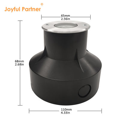 إضاءة في الأرض 1W 2W 3000k بيضاء دافئة IP67 جيدة تبديد الحرارة الجسم الألومنيوم