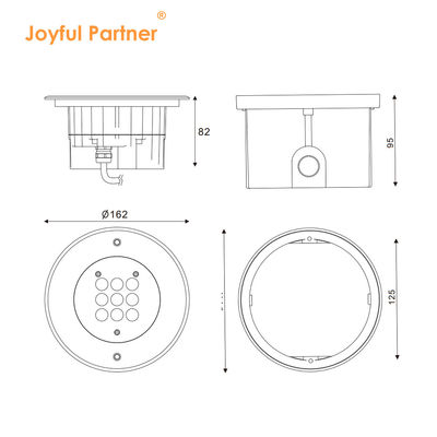 المواد الألومنيوم LED في الخارج في الأرض الأضواء المرئية تحت الأرض