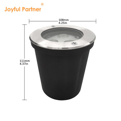 24VDC الخارجي تحت الأرض الضوء مقاوم للماء 6W 12W DIA160MM جسم الفولاذ المقاوم للصدأ للمشروع
