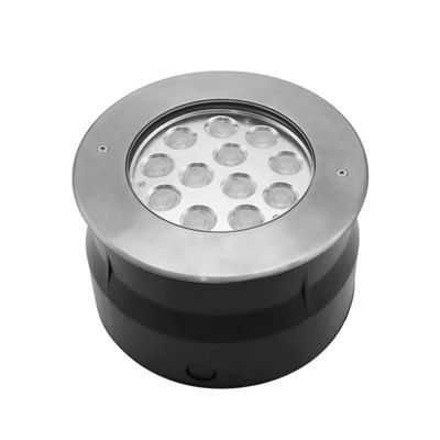 IP67 LED Underground Light 12W 24W 36W DIA185MM RGB3in1 3000K أبيض دافئ لمتنزه الحديقة بلازا