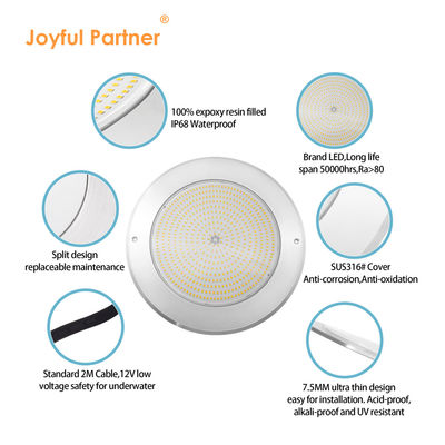 IP68 LED PAR56 ضوء حمام سباحة RGB تغيير اللون 12VAC 42W مصابيح المسبح LED