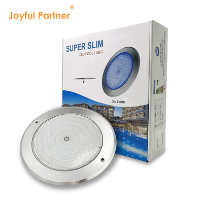 مضاد للماء PAR56 LED Pool Light 316 SS ABS هيكل رقيق للغاية 7.5mm راتش ملئ الجدار مثبت 230MM 18W 25W DC AC12V