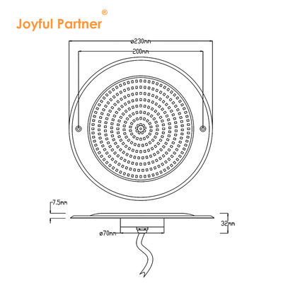 LED PAR56 البركة الضوء الحائط المثبتة تحت الماء LED المسبح المصابيح النوع رقيق جدا