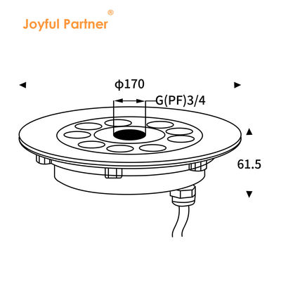 ضوء مصدر LED ملون 2700k - 6500k IP68 LED الإضاءة تحت الماء