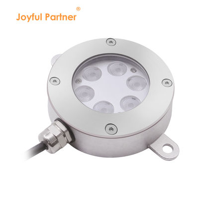 ضوء نافورة LED تحت الماء 6W RGB IP68 ضوء نافورة مضاد للماء 2700k - 6000k
