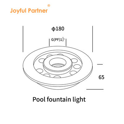 ضوء الحلقة المصدر LED IP68 24W الفولاذ المقاوم للصدأ ضوء تحت الماء