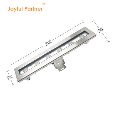 كشاف ضوء LED تحت الماء IP68 6 واط 12 واط RGB3 في 1 بطول 290 مم مع دعامة تثبيت