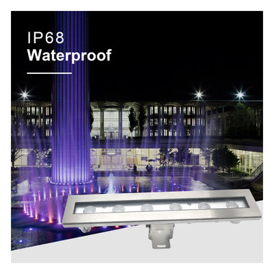 كشاف ضوء LED تحت الماء IP68 6 واط 12 واط RGB3 في 1 بطول 290 مم مع دعامة تثبيت