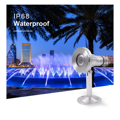 RGB DMX 1W 2W 3W LED Underwater Spot Light 12V 24V 2700K - 6500K درجة حرارة اللون