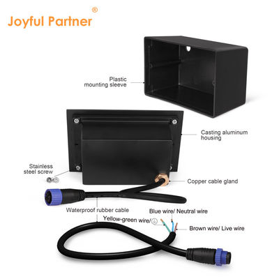 IP65 مصابيح الدرج الحائط LED 2W 6W خارجية داخلية مصابيح الدرج LED