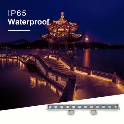 ألومنيوم لون 18W LED غسالة الحائط أضواء الطرف الخارجي مضاد للماء الضوء الخطي