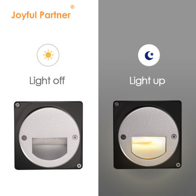 ألومنيوم للخارج LED Step Light IP65 غطاء مستدير مربع سلم جدار يد