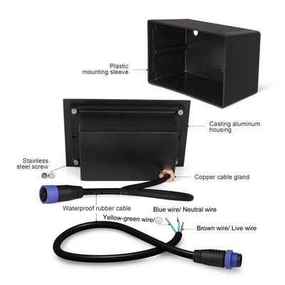 SMD 6W LED الضوء الحائط المنسحب IP65 مدفون مصباح أرضية