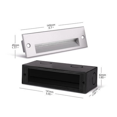 مستطيل مدفون مصابيح LED الحائط 220VAC 5W الدافئة الأبيض مصابيح الممر LED