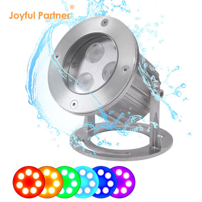 IP68 RGB مصدر LED أضواء تحت الماء الفولاذ المقاوم للصدأ مصدر LED ضوء بقعة