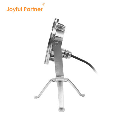 مصباح LED تحت الماء من الفولاذ المقاوم للصدأ 316 RGB معتمد من CE RoHS مع حامل ثلاثي القوائم