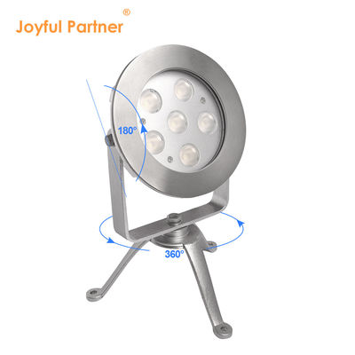 RGBW LED تحت الماء ضوء بقعة 24V DC الفولاذ المقاوم للصدأ 316 DMX512 جهاز التحكم