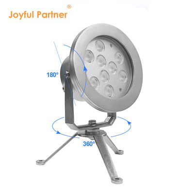 RGBW المياه مصابيح LED مكشوفة DMX التحكم الفولاذ المقاوم للصدأ 304 للمسبحات الساحلية الأوروبية