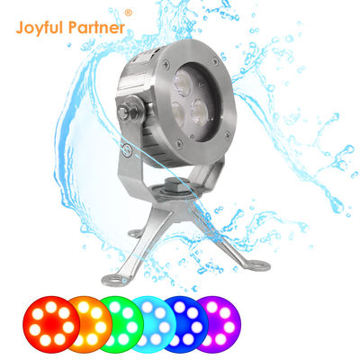 عالية الجودة DC24V التحكم 304 الفولاذ المقاوم للصدأ DMX512 RGBW IP68 12w LED الضوء تحت الماء