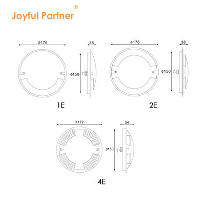 مصابيح LED للخارج IP67 قطر 70mm 3W مصباح سطحي مثبت مصابيح LED مدرجة مع ضمان لمدة عامين