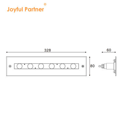 الفولاذ المقاوم للصدأ 316L تحت الماء الخطي الضوء السباحة مضاءة المسبح أضواء LED