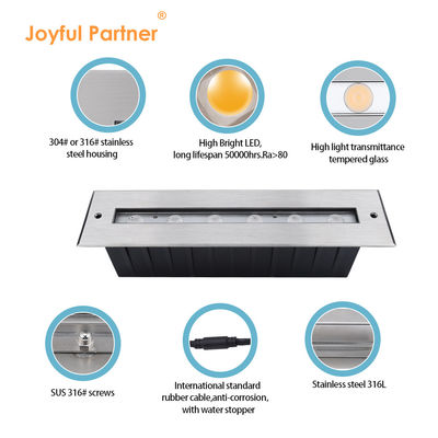 الفولاذ المقاوم للصدأ 316L تحت الماء الخطي الضوء السباحة مضاءة المسبح أضواء LED