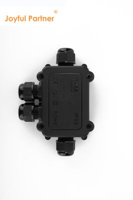 ضوء IP68 وصلة سريعة 4 طريق مربع التقاطع الكهربائي الخارجي علبة الحاسوب