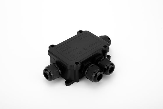 ضوء IP68 وصلة سريعة 4 طريق مربع التقاطع الكهربائي الخارجي علبة الحاسوب