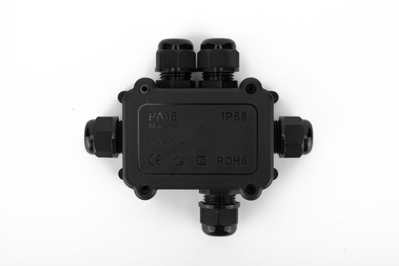 IP68 كابل النيلون الخارجي الصندوق التقاطع الكهربائي المقاوم للماء 2/3/4/5/6way رابط صندوق بلاستيكي