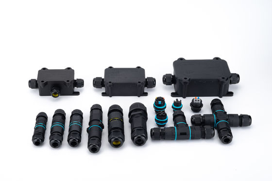 IP68 T-Type Waterproof Connector 3 Channel 3 Poles كابلات الاتصال الخارجية