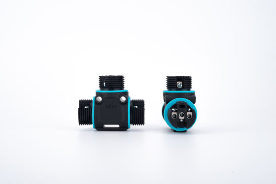 تثبيت سريع IP68 بلاستيكية مقاومة للماء 2/3 دبوس إمرأة الدائري