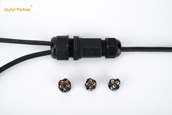 1 في 2 خارج أسود IP68 عازل المياه عازل المياه كابلات تحت الأرض مربع التقاطع