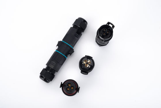 M19 3 Pin Electrical IP68 Quick Connector 2 Way Outdoor Extension Cord Connector (موصول سريع IP68)
