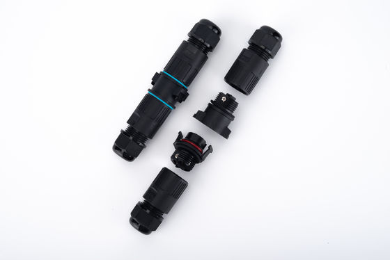 M19 3 Pin Electrical IP68 Quick Connector 2 Way Outdoor Extension Cord Connector (موصول سريع IP68)