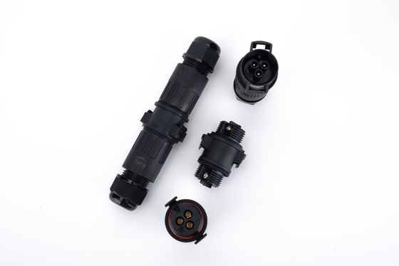 M19 3 Pin Electrical IP68 Quick Connector 2 Way Outdoor Extension Cord Connector (موصول سريع IP68)